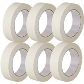 Kreppband, ideal für Malerarbeiten, Papier, L 50 m x B 30 mm, 10 Rollen