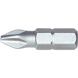 Kreuzschlitz-Pozidriv-Bit WIHA, PZ 1, Antrieb 1/4 Zoll, C 6,3, L 25 mm