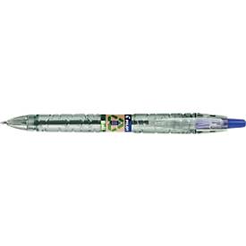 Kugelschreiber PILOT Bottle 2 Pen Ecoball, blau, Strichbreite 0,6 mm, dokumentenecht, nachfüllbar, Druckmechanik, 86 % Recyclingmaterial