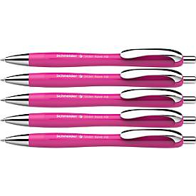 Kugelschreiber Slider Rave, power-pink, 5 Stück