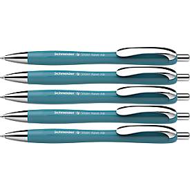 Kugelschreiber Slider Rave, teal, 5 Stück