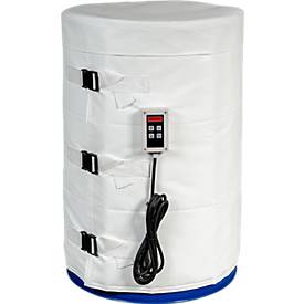 Kuhlmann Fass-Heizmantel, digital, für 200-220 L Stahlfässer in Lebensmittel-/Pharmaindustrie, 1200 W, 0-120°C, IP40/IP54, B 1990 x T 10 x H 800 mm, weiß