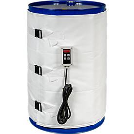 Kuhlmann Fass-Heizmantel, digital, für 200-220 L Stahlfässer in Lebensmittel-/Pharmaindustrie, 1200 W, 0-120°C, IP40/IP54, B 1990 x T 10 x H 800 mm, weiß