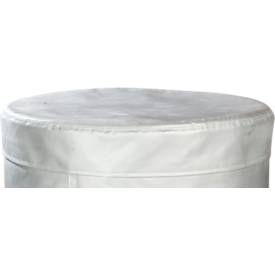 Kuhlmann Fass-Isolierdeckel 15-1921A, für 200-220 l Stahlfässer, B 600 x T 10 x H 100 mm, Silikon-Fiberglas, silber
