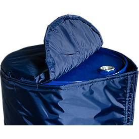 Kuhlmann Fass-Isoliermanschette, für 200-220 l Stahl- oder Kunststoff-Fässer, B 620 x T 10 x H 860 mm, Nylon, blau