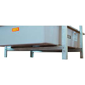 Cemo Kuipsteun voor  vatenrek type 800, gegalvaniseerd staal, 2 stuks