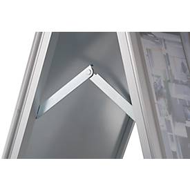 Kundenstopper, Format A1, beidseitig nutzbar, Antireflex-Folie, wetterfest, B 639 x T 700 x H 1120 mm, ohne Plakat