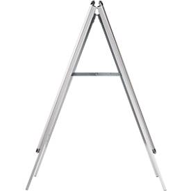 Kundenstopper, Format A1, beidseitig nutzbar, Antireflex-Folie, wetterfest, B 639 x T 700 x H 1120 mm, ohne Plakat