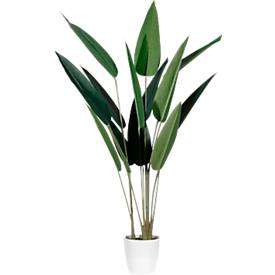 Kunstpflanze meet by Paperflow Paradiesvogelblume, inkl. Kunststoff-Topf, H 1400 mm, Kunststoff/Stoff/PE