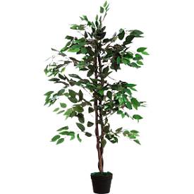 Meet_by_Paperflow Kunstplant Vijgenboom - polyester en hout - H 1200 mm