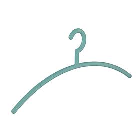 Kunststoff-Kleiderbügel Rudolf Weber KG Nizza, Bügelstärke 12 mm, 10 Stück, blau