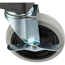 Kunststoff-Mehrzweckwagen, 3 Etagen, schwarz