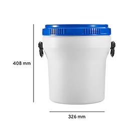 Kunststofffass CurTec, mit Schraubdeckel, HDPE, nestbar, wasserdicht, 30 l