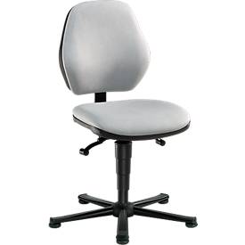 Laborstuhl Basic, Kunstleder, StamskinTop grau