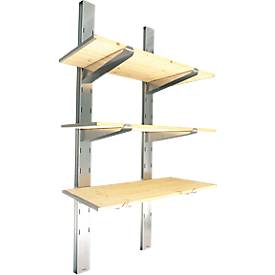 Lagerregal komplett, für Materialcontainer MC 1100-1600, Breite 1000 mm