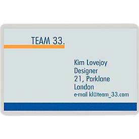 Laminierfolien Leitz iLAM, Hoch-& Querformat, Stärke 125 µm, L 98 x B 68 mm, PET, farblos, 100 Stück