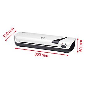 Laminiergeräte Set GBC Inspire+, 4-teilig, DIN A4, für Folien mit Stärke 75-125 µ, 10 mm/min, inkl. Papierschneider, Eckenabrunder und 5 Laminierfolien