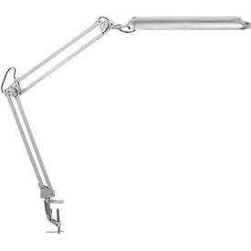Lampe à faible consommation Atlantic MAUL, bureau, pied de serrage, argent