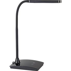 Lampe de bureau LED MAULpearly colour vario, intensité d'éclairage réglables sur 3 niveaux, maniable, 320 lm, noir