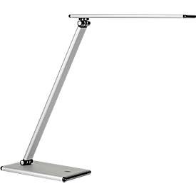Lampe de bureau LED TERRA, 5 W, 500 lm, 4 niveaux d'éclairage, pivotant et inclinable, pliable, gris