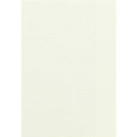 LANDRÉ Kanzleipapier Recycling, 250 Doppelbögen, DIN A3/A4 gefalzt, 70 g/m², kariert, Rand rechts, grau/rot