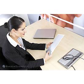 Laptop Halterung BakkerElkhuizen Ergo-Q 260, für Laptops bis 15,6', 5-stufig höhenverstellbar, mit Dokumentenhalter