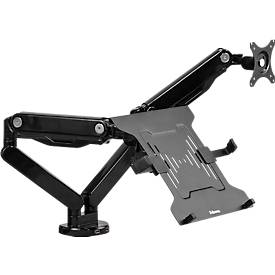 Laptop-Halterung für Monitorarme Fellowes®, universell für 1 Notebook bis 17' & bis 4,5 kg, ergonomisch, zu 97 % recycelbar, schwarz