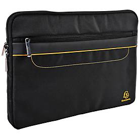 Laptop Hülle Exacompta Exactive®, für 1 Laptop oder Tablet bis 13,3″,1 Reissverschlusstasche, wasserfester Polyesterstoff, schwarz