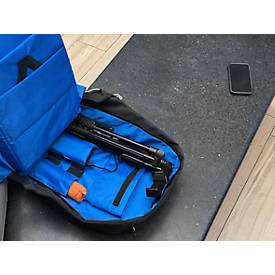 Laptop Rucksack Stop Ocean Plastic ANTIGUA RPET, für 1 Notebook bis 15,6' & 1 Tablet, Hauptfach & Reißverschlussfach, USB-Ladeport, Sicherheitsfach, Recycling-PET, schwarz