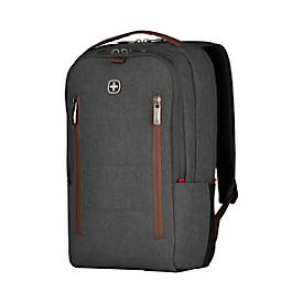 Laptop Rucksack Wenger CityUpgrade, 15 l, für Laptops bis 16' & Tablets bis 12', Set, Laptop- & Tabletfach, L 170 x B 280 x H 410 mm, Polyester, grau