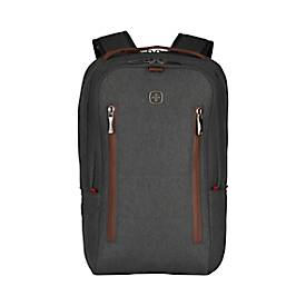 Laptop Rucksack Wenger CityUpgrade, 15 l, für Laptops bis 16' & Tablets bis 12', Set, Laptop- & Tabletfach, L 170 x B 280 x H 410 mm, Polyester, grau