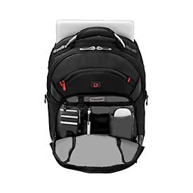 Laptop Rucksack Wenger Gigabyte, Laptops bis 15', Laptop- & Tabletfach, Organizer, Quick-Case, B 210 x H 450 x L 340 mm, 21 l, Polyester, schwarz