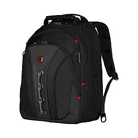 Laptop Rucksack Wenger Legacy, 21 l, für Laptops bis 16', Laptopfach, Organizer, L 250 x B 350 x H 450 mm, 80% Polyester, 20% Nylon, schwarz/grau