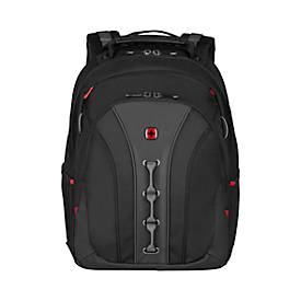 Laptop Rucksack Wenger Legacy, 21 l, für Laptops bis 16', Laptopfach, Organizer, L 250 x B 350 x H 450 mm, 80% Polyester, 20% Nylon, schwarz/grau