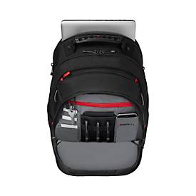 Laptop Rucksack Wenger Legacy, 21 l, für Laptops bis 16', Laptopfach, Organizer, L 250 x B 350 x H 450 mm, 80% Polyester, 20% Nylon, schwarz/grau
