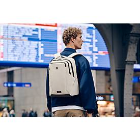Laptop Rucksack Wenger MX Professional, 21 l, für Laptops bis 16" & Tablets bis 10", Laptop- & Tabletfach, L 210 x B 330 x H 450 mm, Polyester, sand