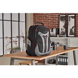 Laptop Rucksack Wenger Pegasus Comfortable, 23 l, für Laptops bis 17,3', Laptopfach, L 230 x B 340 x H 470 mm, Polyester, Nylon, grau/schwarz