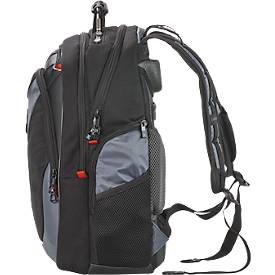 Laptop Rucksack Wenger Pegasus Comfortable, 23 l, für Laptops bis 17,3', Laptopfach, L 230 x B 340 x H 470 mm, Polyester, Nylon, grau/schwarz
