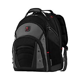 Laptop Rucksack Wenger Synergy, Laptops bis 16', Laptop- & Tabletfach, Organizer, Quick-Case, L 260 x B 360 x H 460 mm, 26 l, Polyester, schwarz/grau
