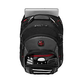 Laptop Rucksack Wenger Synergy, Laptops bis 16', Laptop- & Tabletfach, Organizer, Quick-Case, L 260 x B 360 x H 460 mm, 26 l, Polyester, schwarz/grau