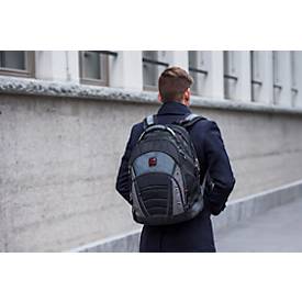 Laptop Rucksack Wenger Synergy, Laptops bis 16', Laptop- & Tabletfach, Organizer, Quick-Case, L 260 x B 360 x H 460 mm, 26 l, Polyester, schwarz/grau