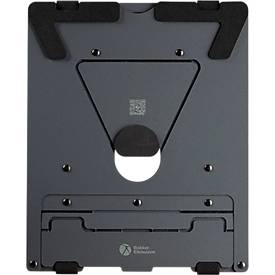 Laptop Ständer Bakker Elkhuizen Ergo-Q 160, für Laptops & Tablets bis 17”, ergonomisch, B 215 x T 266 x H 7,5 mm, Aluminium, dunkelgrau-matt