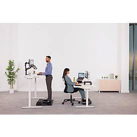 Laptop Ständer Fellowes Breyta™, für 1 Laptop bis 15" & bis 5 kg, höhenverstellbar, zusammenklappbar, B 235 x T 268 x H 14 mm, 100 % Recycling-Kunststoff, schwarz