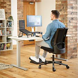 Laptop Ständer Fellowes I-Spire™ Quick Lift, für Laptops bis 17″ & bis 4,5 kg, 7-stufig manuell höhen- & winkelverstellbar, zusammenklappbar, schwarz