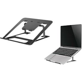 Laptop Ständer Neomounts by NewStar NSLS085BLACK, für Laptops 10-17″ & bis 5 kg, 6-stufig manuell höhenverstellbar, zusa