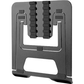 Laptop Ständer NewStar NSLS085BLACK, für Laptops 10-17″ & bis 5 kg, 6-stufig manuell höhenverstellbar, zusammenklappbar, schwarz