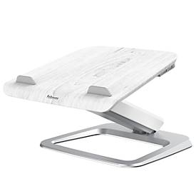 Laptop-Ständer Fellowes Hana™, bis 17 Zoll und 4,5 kg, winkel- und höhenverstellbar, 90° drehbar, USB-Anschlüsse