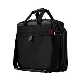 Laptop Tasche Wenger Legacy 16, Laptops bis 16', Laptopfach, Trolleybefestigung, B 400 x H 310 x L 180 mm, 15 l, Polyester/Nylon, schwarz/grau