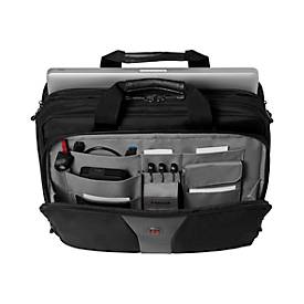 Laptop Tasche Wenger Legacy 16, Laptops bis 16', Laptopfach, Trolleybefestigung, B 400 x H 310 x L 180 mm, 15 l, Polyester/Nylon, schwarz/grau