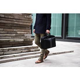 Laptop Tasche Wenger Legacy 16, Laptops bis 16', Laptopfach, Trolleybefestigung, B 400 x H 310 x L 180 mm, 15 l, Polyester/Nylon, schwarz/grau